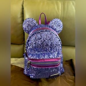 Purple Sequin Lounge Fly Backpack